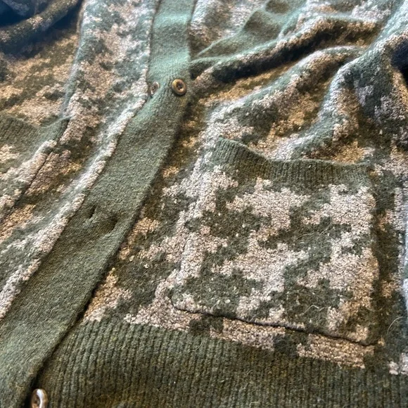 Madewell Olive and Heather Cardigan Sweater medium fall academia - Picture 1 of 3